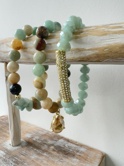 Amazonite Set of 3 Bracelets