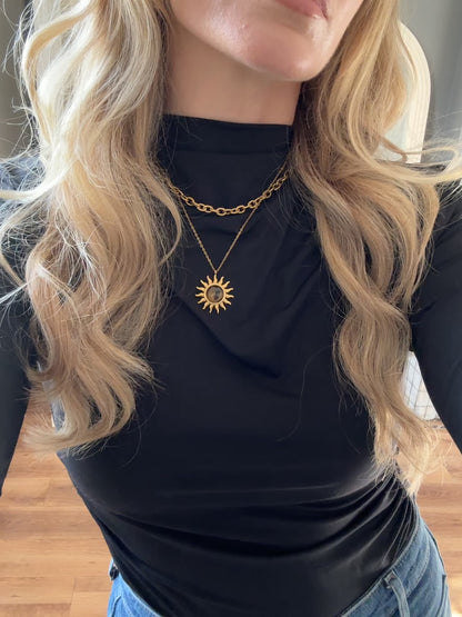 The Tiger Eye Solstice Gold Plated Waterproof Necklace