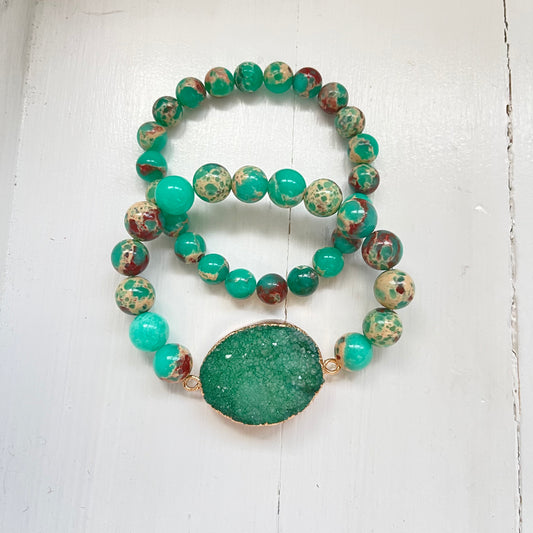 Jade Set of 2 Bracelets