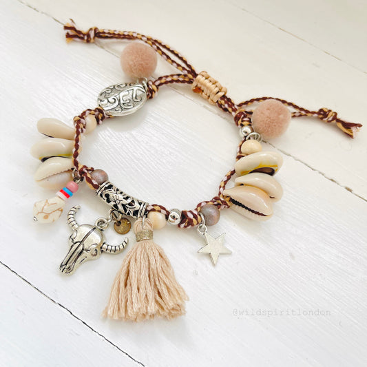 Buffy Brown Charm Bracelet